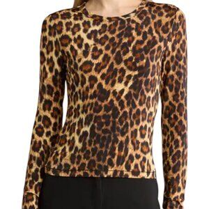 rag & bone Printed Long Sleeve Crewneck Top